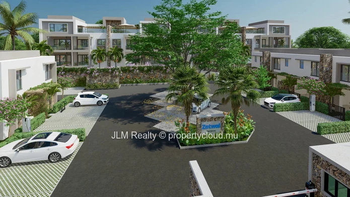 Townhouse contemporain avec jardin et piscine privative en option à vendre à Tamarin, Île Maurice