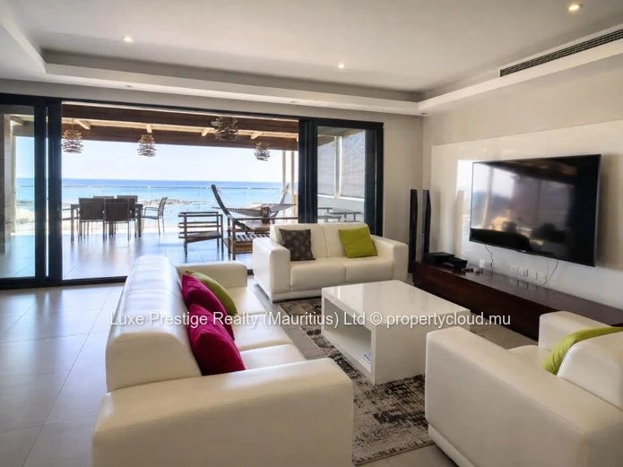 Luxury 3-Bedroom Penthouse for Rent in Pointe aux Biches | Panoramic Lagoon Views, Large Terrace & Communal Pool