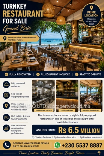 Fonds De Commerce À Vendre – Grand Baie