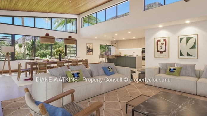 A Vendre - Villa Eco d'Exception dans un Domaine de Prestige à Tamarin