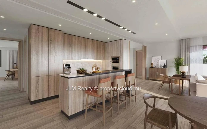 Superb penthouse for sale in a beachfront residence overlooking Le Morne Brabant located in Black Ri