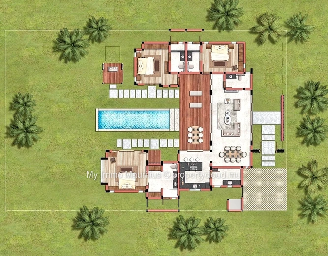 Villa neuve d’exception à deux pas de la plage et des hôtels 5 étoiles