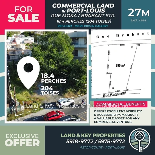 A vendre – terrain commercial en tres bonne emplacement 