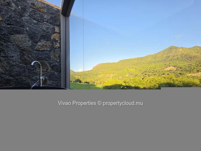 Furnished villa for rent in Rivière Noire with a private pool and 3 bedrooms Rs 200,000 pm