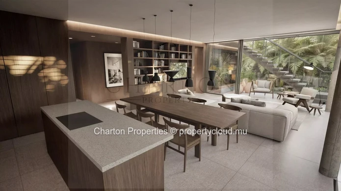 3-bedroom en suite apartment with unobstructed lagoon view in Roches Noires