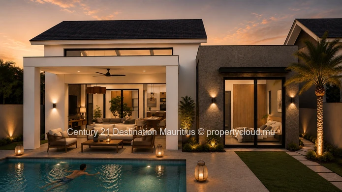 Villa Moderne de 3 Chambres dans Résidence Sécurisée – Belgravia Park, Mont Choisy