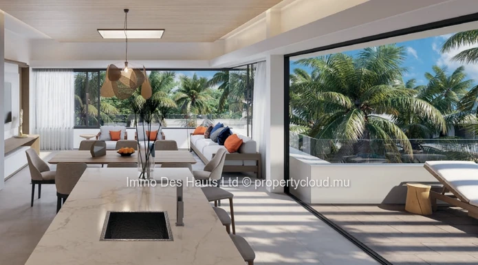 Penthouse de 3 chambres en vente Trou aux Biches 