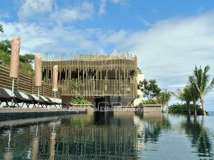 Île Maurice – Élégant appartement de 3 chambres avec vue panoramique sur l’océan à Tamarin