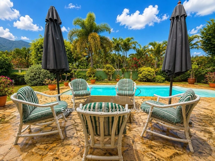 3-Bedroom Villa or 2 Bedrooms + Office with Pool for Rent at Domaine des Multipliants, Black River
