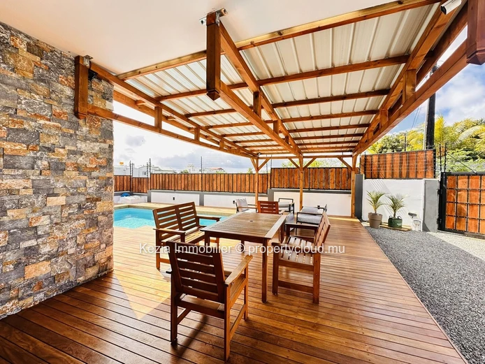 Elegance Of Wood And Stone In Trou Aux Biches