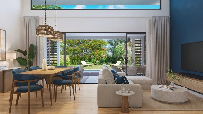 New 3-bedroom off-plan villa in Piton within a residential estate