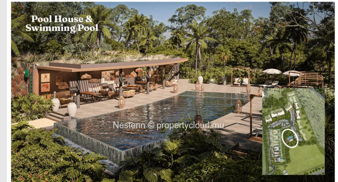 3-bedroom villa with pool and beach access