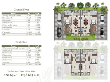 3 Bedroom Townhouse, Duplex