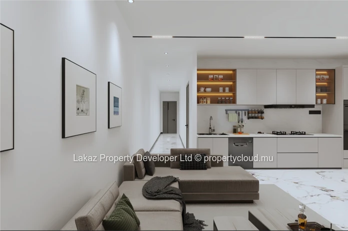 Modern Off-Plan Apartment with Roof-Deck Pool in Pereybere