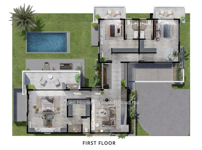 Villa de 4 chambres avec piscine à vendre à Cascavelle Smart City