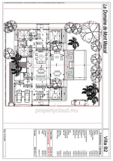 A vendre villa de 4 chambres en suite en cours de construction accessible aux etrangers à Mont Mascal.