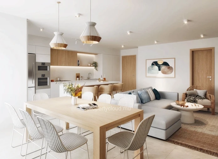 A vendre penthouse de 2 chambres de 127m² au cœur de Tamarin accessible aux étrangers(R+2)