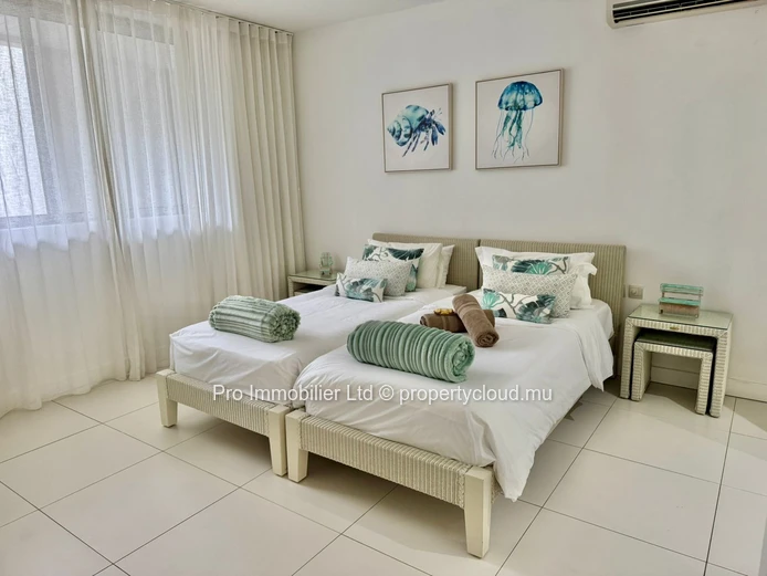 Spacious 3-bedroom first-floor apartment for sale at La Balise Marina, Black River. 