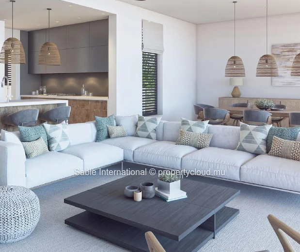 Luxurious Beachfront RES Apartment with Stunning Views! Live in luxury in Rivière Noire with communal pool, sea acces...