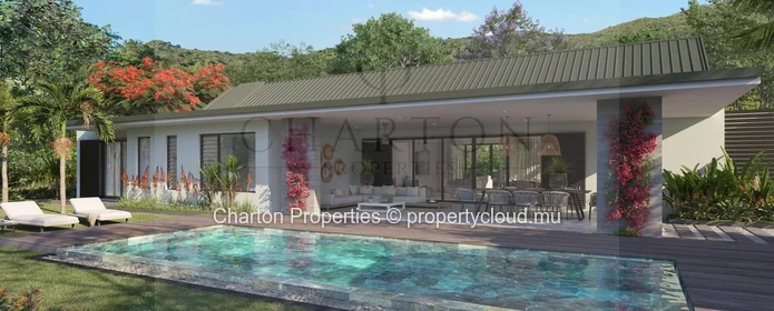 Villa contemporaine de 4 chambres avec vues panoramiques sur les montagnes à Tamarin