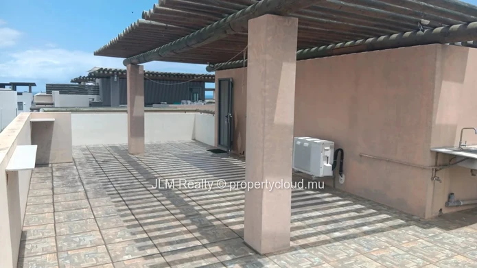 For Rent: Furnished Apartment with Rooftop Terrace and Swimming Pool in Flic-en-Flac, Mauritius