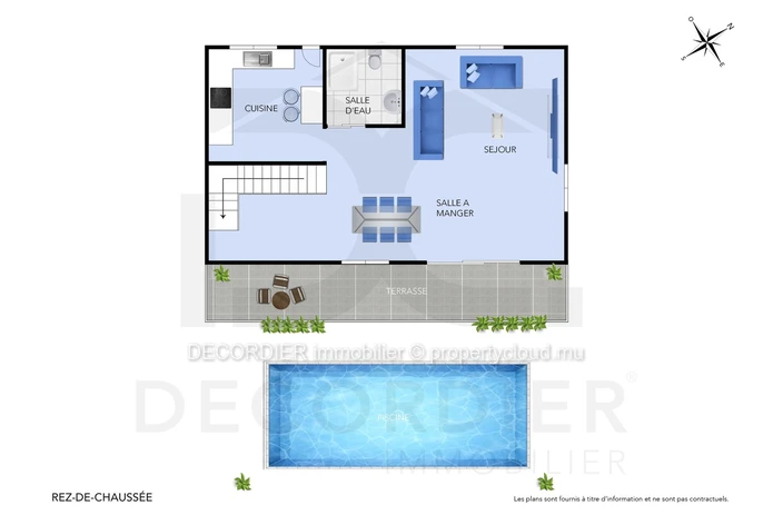 Maison mitoyenne à louer – Pointe aux Canonniers
