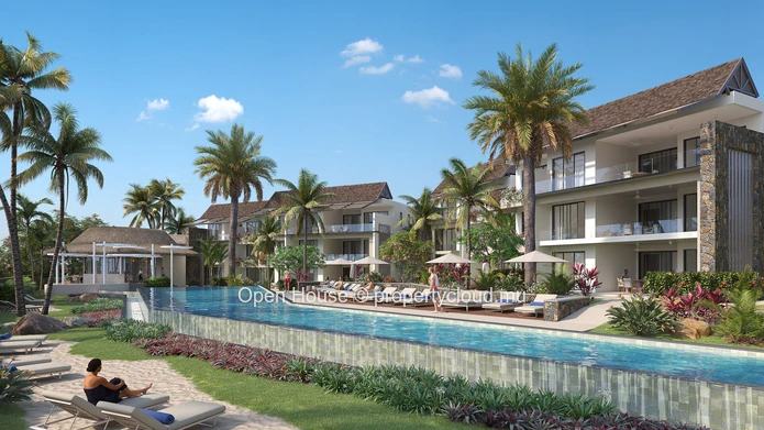 Appartement PDS 1 chambre avec piscine à vendre à Anse la Raie