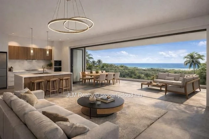 Off-Plan Sea View Apartment for Sale in the Heart of Cap Tamarin Smart City, Mauritius