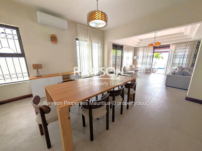 Beachfront Villa | 3 Bedrooms, Office | Pointe Aux Canonniers | €4,700