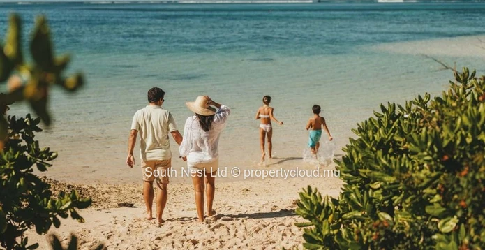 Appartement 3 chambres rez-de-chaussée dans une région préservée avec un accès à la plage. 
