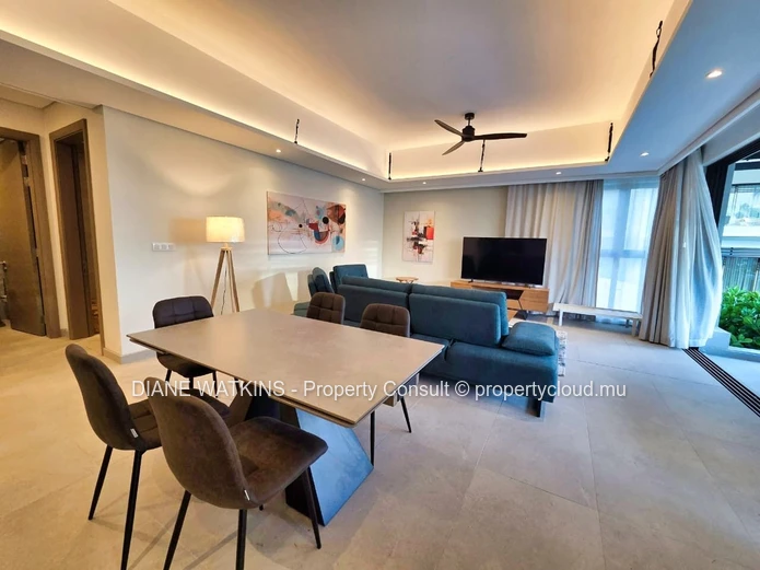 Furnished 2-Bedroom Apartment with Swimming Pool for Rent in Mont Choisy