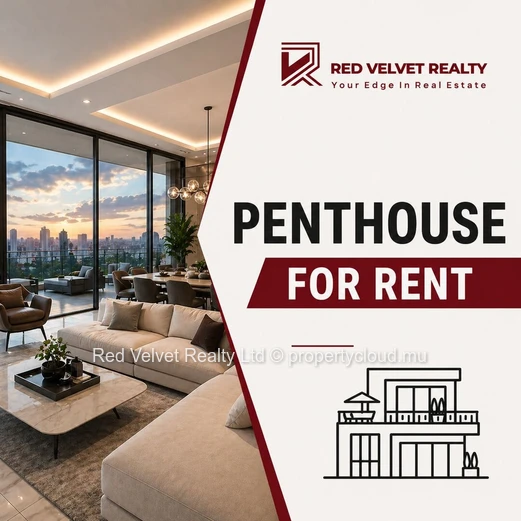 Penthouse à louer à Bagatelle, Moka | 4 chambres | Grande terrasse | Vue sur mer