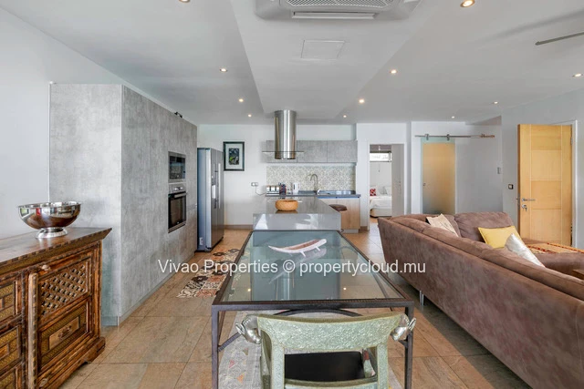 Beachfront Apartment with Sea Views in Péreybère, Grand Baie - 162m², 3 BR, Communal Pool - Rs 45M