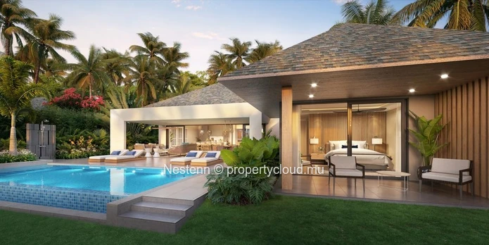 Villa contemporaine de 4 chambres dans un des domaines les plus prestigieux de l'Ile. 