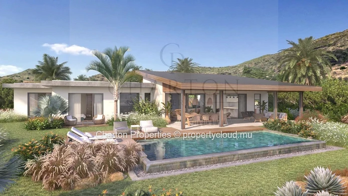 Single-story 3-bedroom villa in the heart of a natural haven in Tamarin