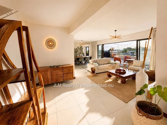 Stunning Penthouse for Long-Term Rent Just Steps from La Preneuse Beach, Black River, Mauritius
