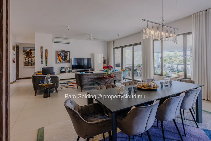 Penthouse de luxe 3 chambres face à la plage à Pereybere – Accès privé à la plage au AO Residences