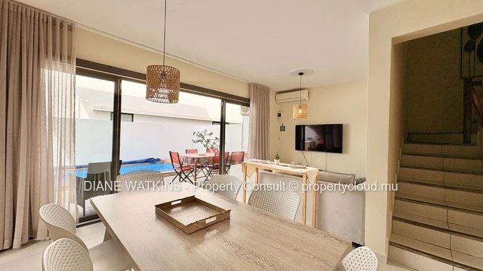  Modern 3-Bedroom Duplex with Pool and Rooftop for sale in Flic en Flac