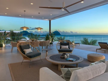 Luxurious Oceanfront Penthouse in Black River, Mauritius
