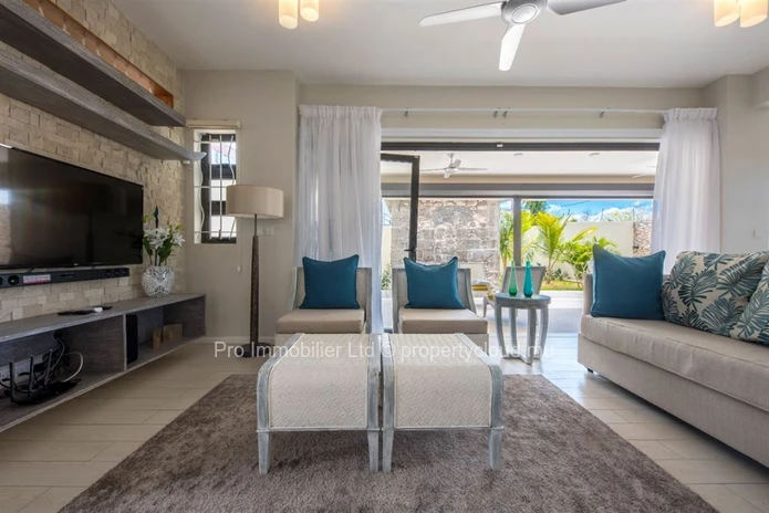 Spacious and newly built furnished villa for rent at Flic en Flac West Coast.