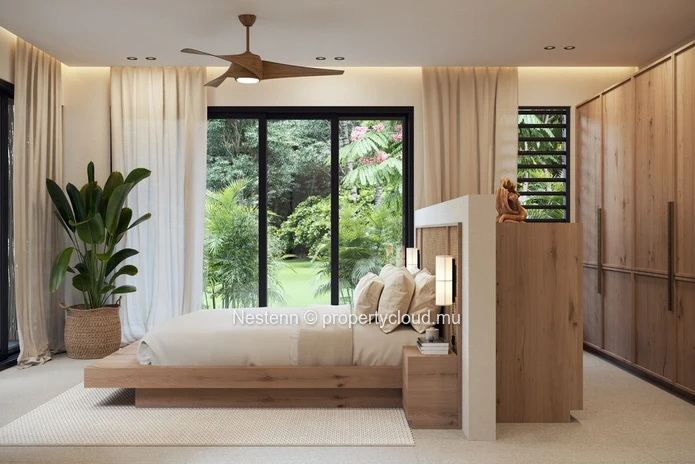 Architecture moderne à la pointe pour cette magnifique villa de 3 chambres en suite 
