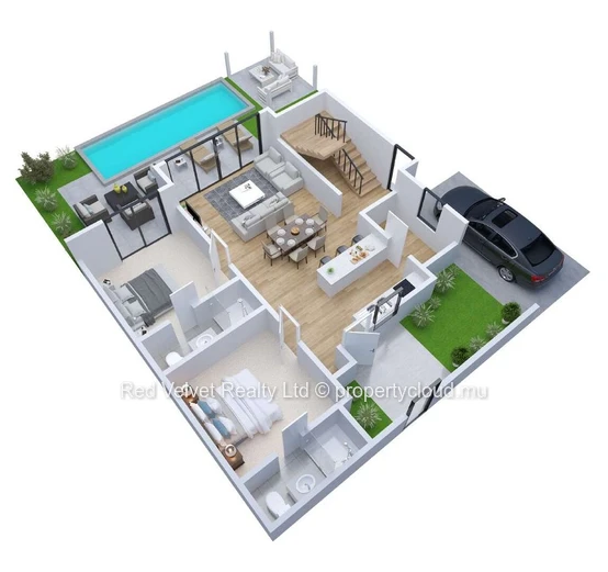 Villas de Style Resort Haut de Gamme à Vendre à Grand Baie – Île Maurice