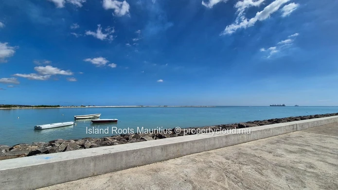Beachfront residential land for sale in Baie du Tombeau 