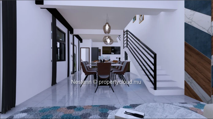 Villa moderne de 3 chambres en construction