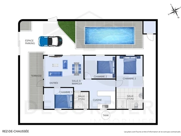 Maison de 3 Chambres