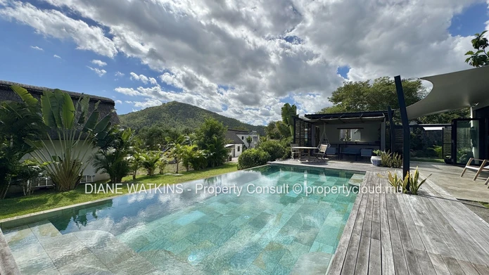 Authentic 4-Bedroom Villa for Rent in Black River with Private Pool and La Tourelle Mountain Views