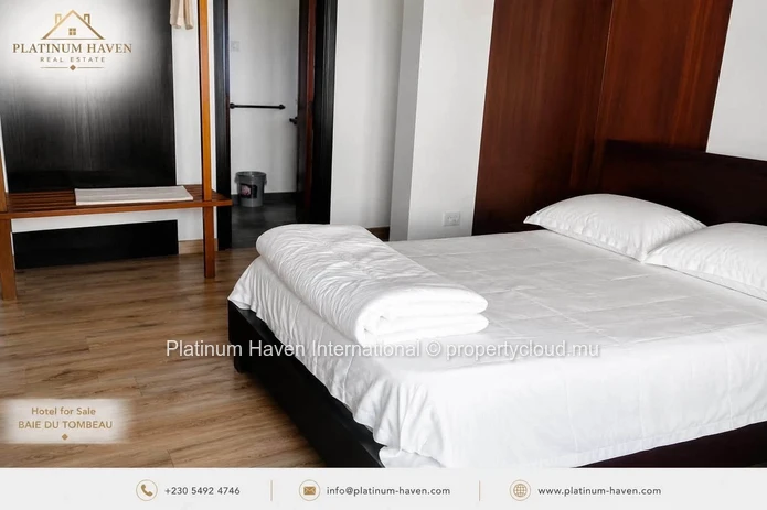 Beachfront Hotel For Sale | Baie Du Tombeau | 25 Ensuite Rooms | Freehold |  To Be Renovated