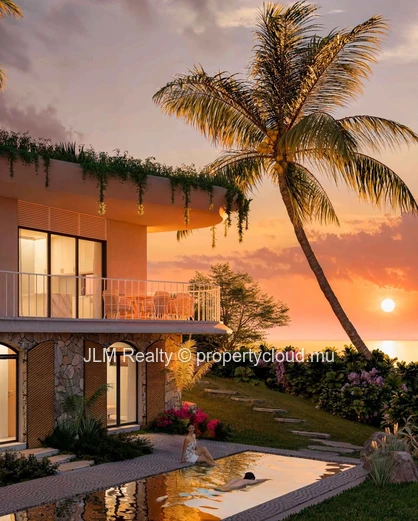 For Sale : Stunning Bioclimatic Villa with Sea View in Baie du Cap, Mauritius