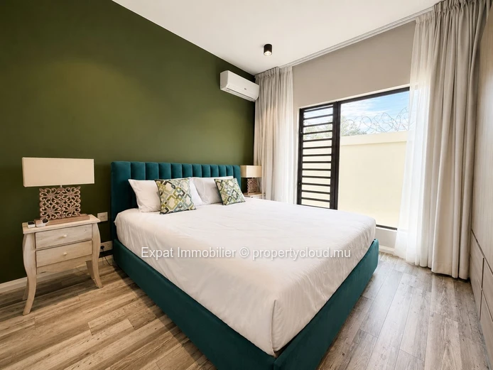 Appartement neuf 3 chambres avec piscine commune à louer à Palmyre, Flic-en-Flac