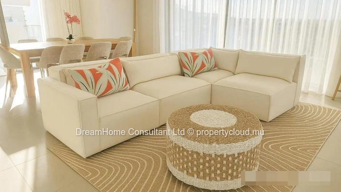 Beachside Furnished Apartment for Rent in Trou aux Biches